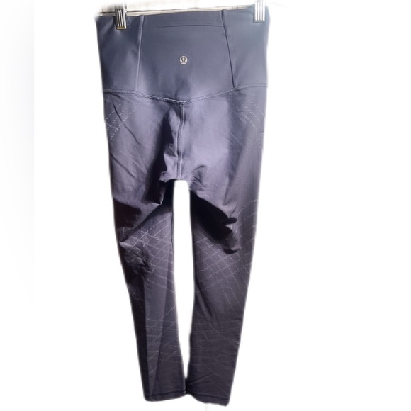 Lululemon Mapped Out High-Rise Crop Iron Blue / Chambray yoga leggings tights 4 - Picture 3 of 3